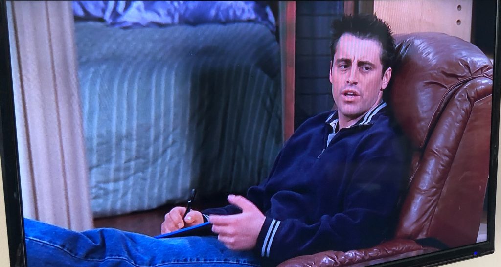 Friends - Ross 'Watching TV' bit on Make a GIF